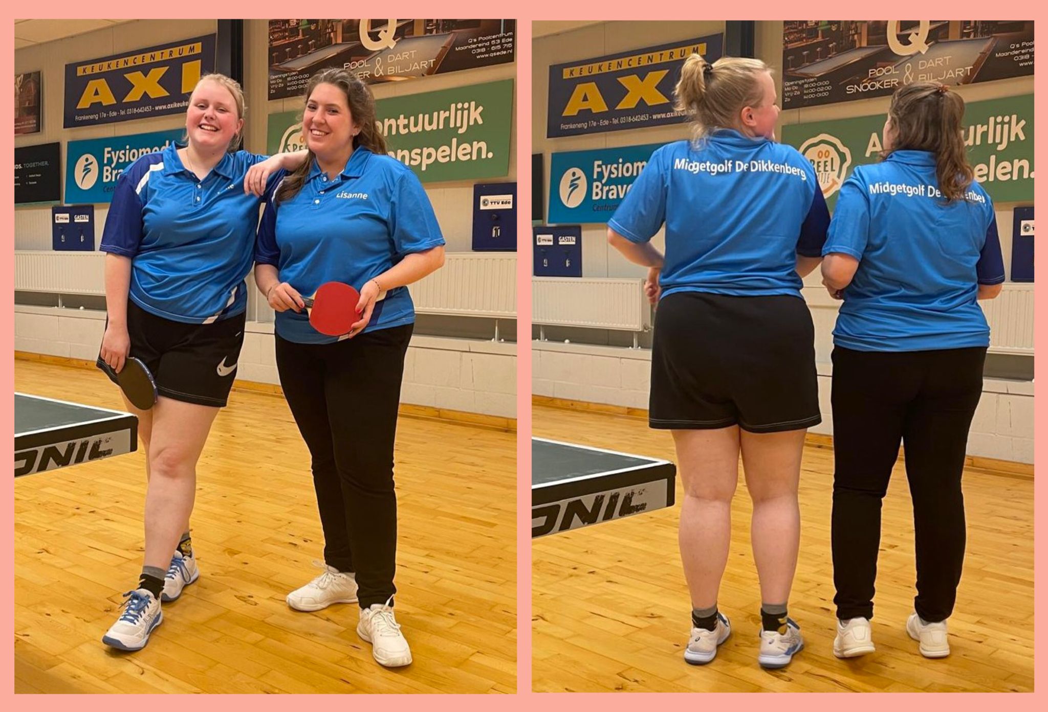 De nieuwe shirts van de Midgetgolfers hielpen niet mee tegen Steris.